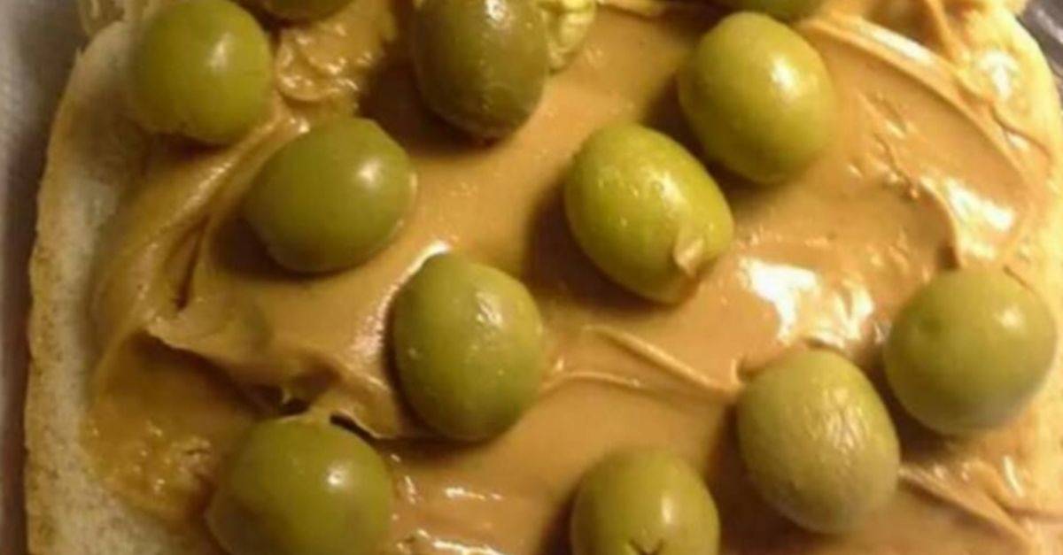 peanut butter with olives