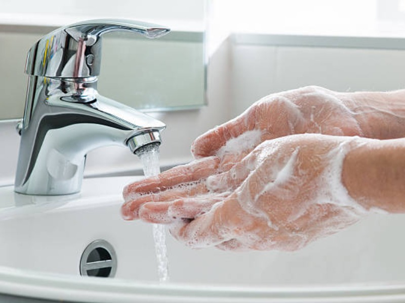 Washing hands